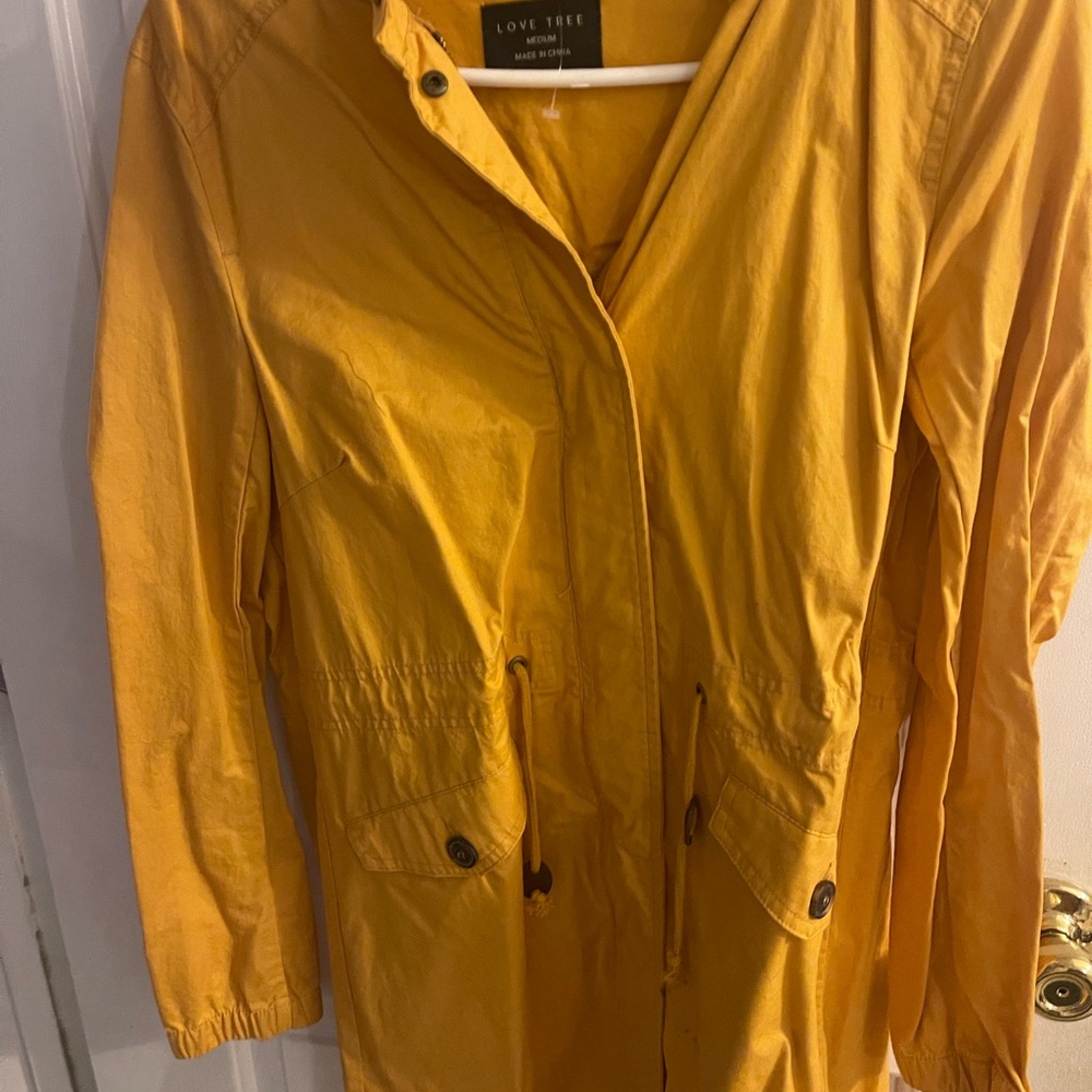 Love Tree Women's Yellow Utility Jacket
